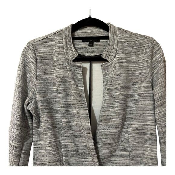 Banana Republic Blazer Womens S Jacket Striped 1 Button Front Pockets Heathered - Picture 2 of 5